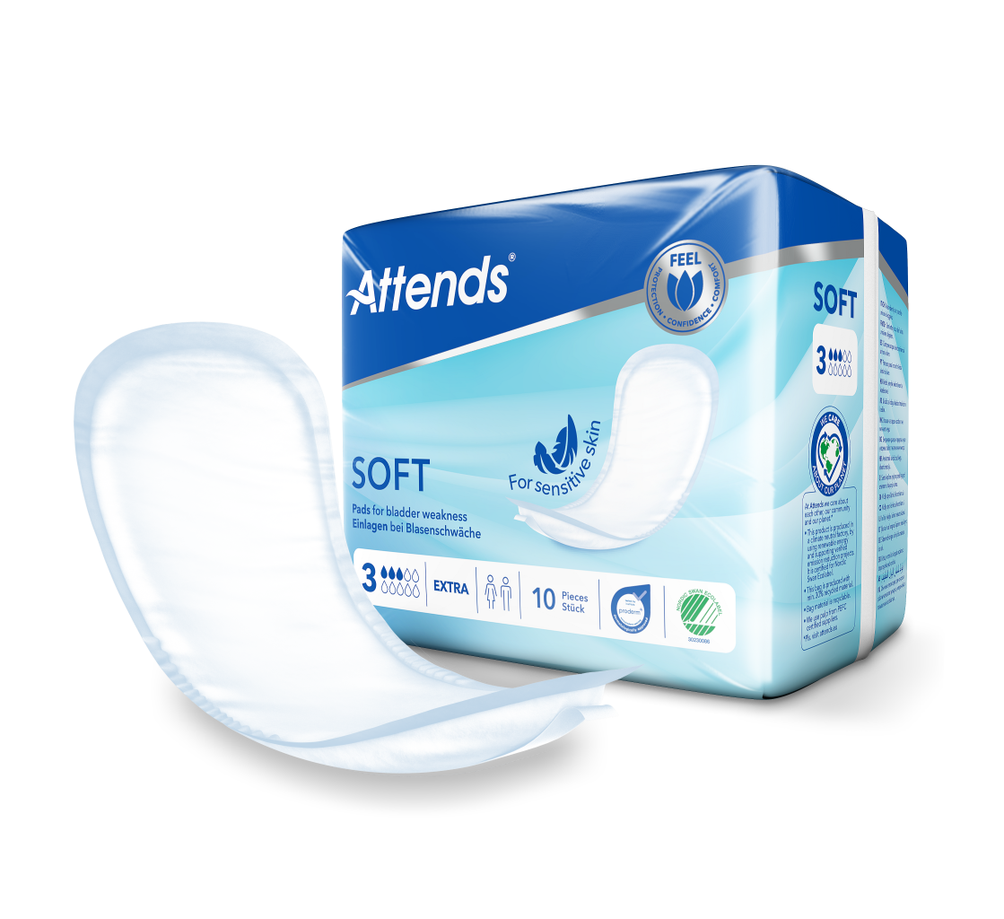 Inkontinensskydd Attends Soft 3 Extra / 10