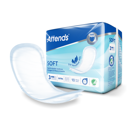 Inkontinensskydd Attends Soft 3 Extra / 10