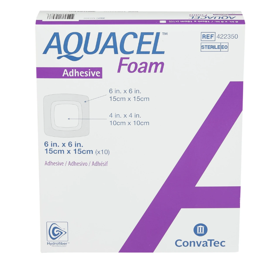 Aquacel Foam Vidhäftande Silikonkant 15 x 15cm / 10
