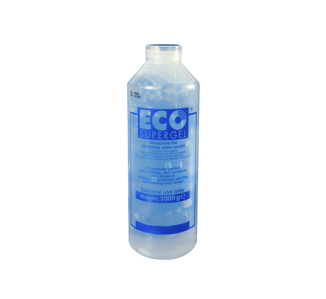Ultraljudsgel ECO Supergel Blåfärgad 1L