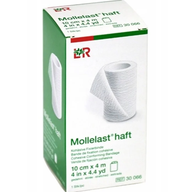 Mollelast Haft Vit 10cm x 4m