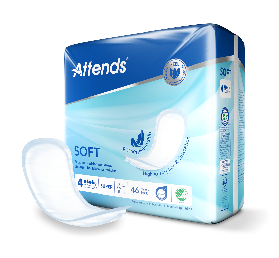 Inkontinensskydd Attends Soft 4 Super / 46