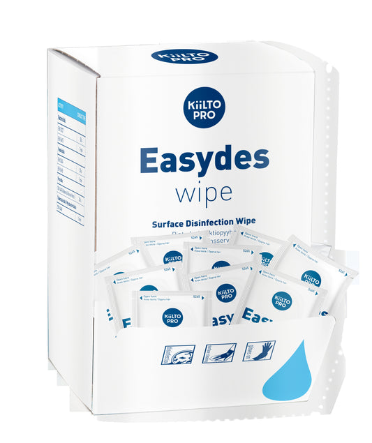 Ytdesinfektionsservett Kiilto Pro Easydes singelpack / 150