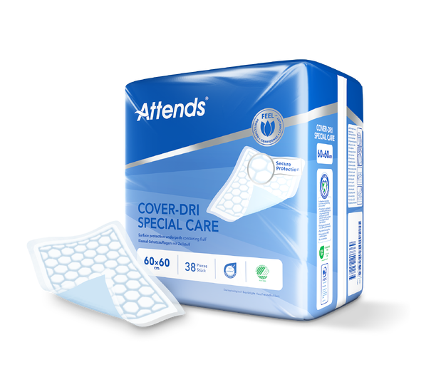 Hygienunderlägg Attends Cover-Dri Special Care 60 x 60cm / 38