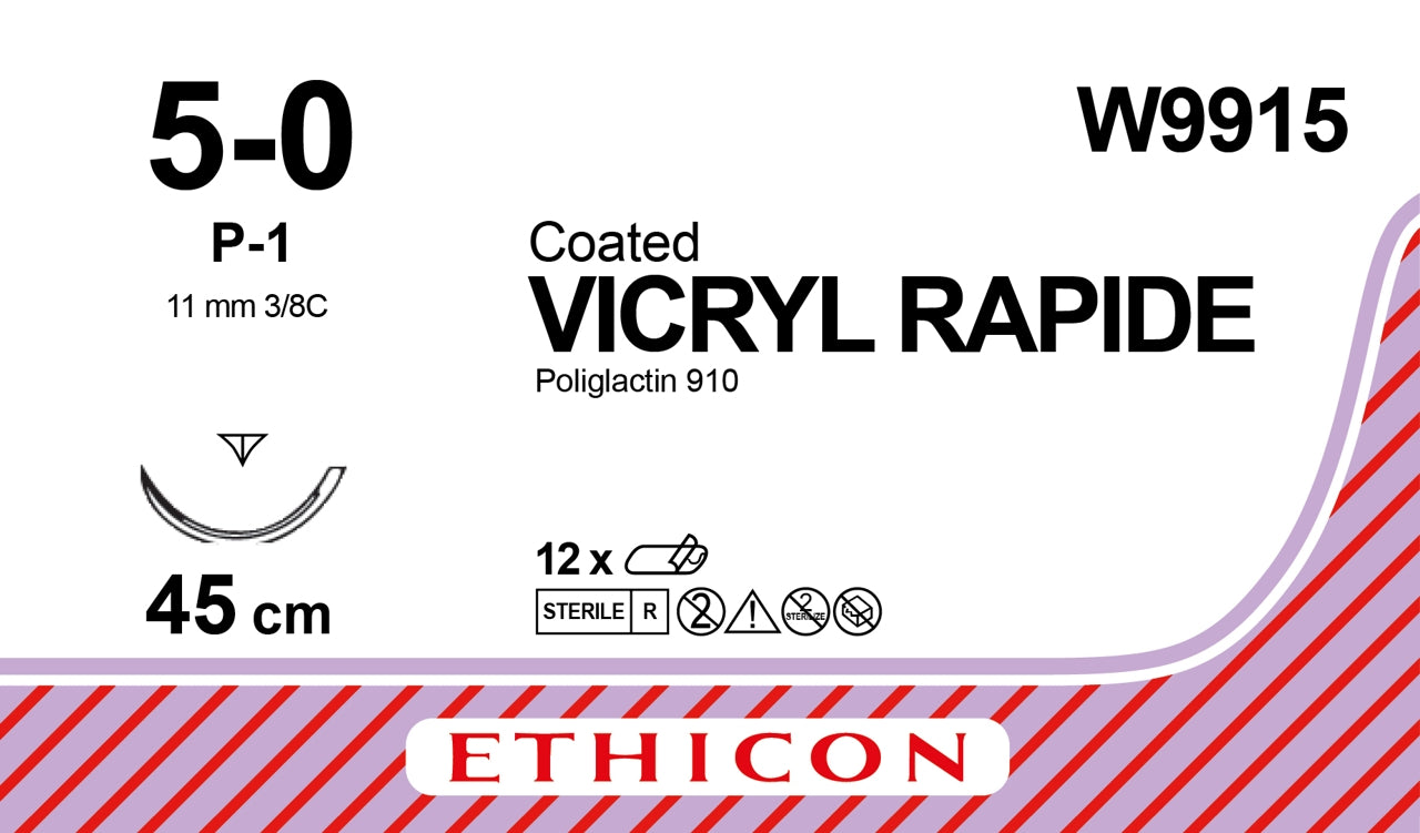 Vicryl Rapide 5-0 P-1 45cm / 12