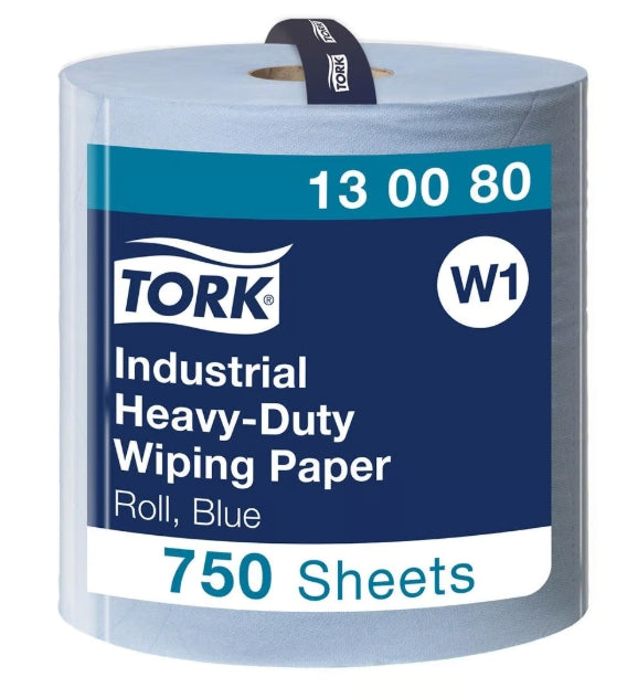 Industritorkrulle Tork Pre Blå 255m