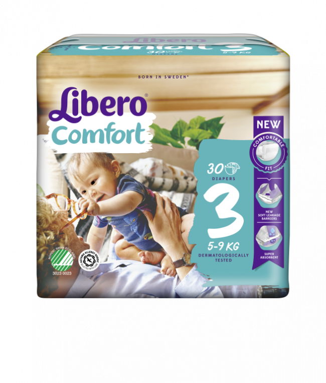 Libero Blöja Comfort Storlek 3 5-9kg / 30