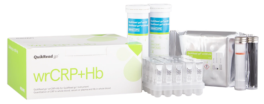 QuikRead go wrCRP+Hb kit med kapillär och pistong / 50