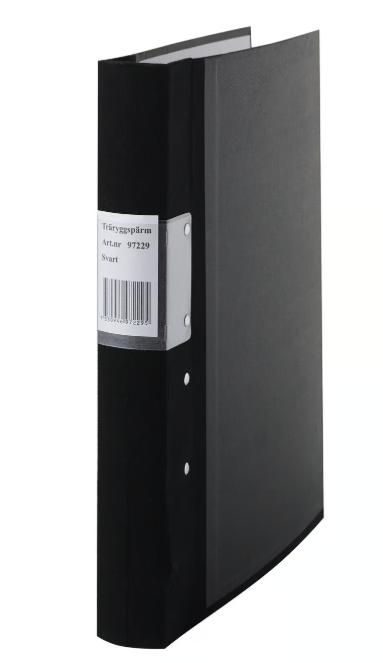 Gaffelpärm A4 40mm Svart