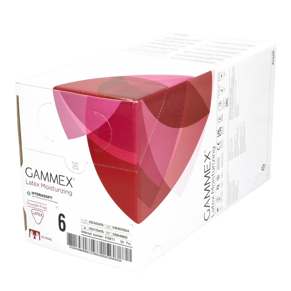 Op-Handske Gammex Latex Moisturizing Storlek 6,0 / 50