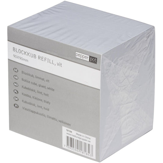 Blockkub Refill Vit 90x90x90mm / 800