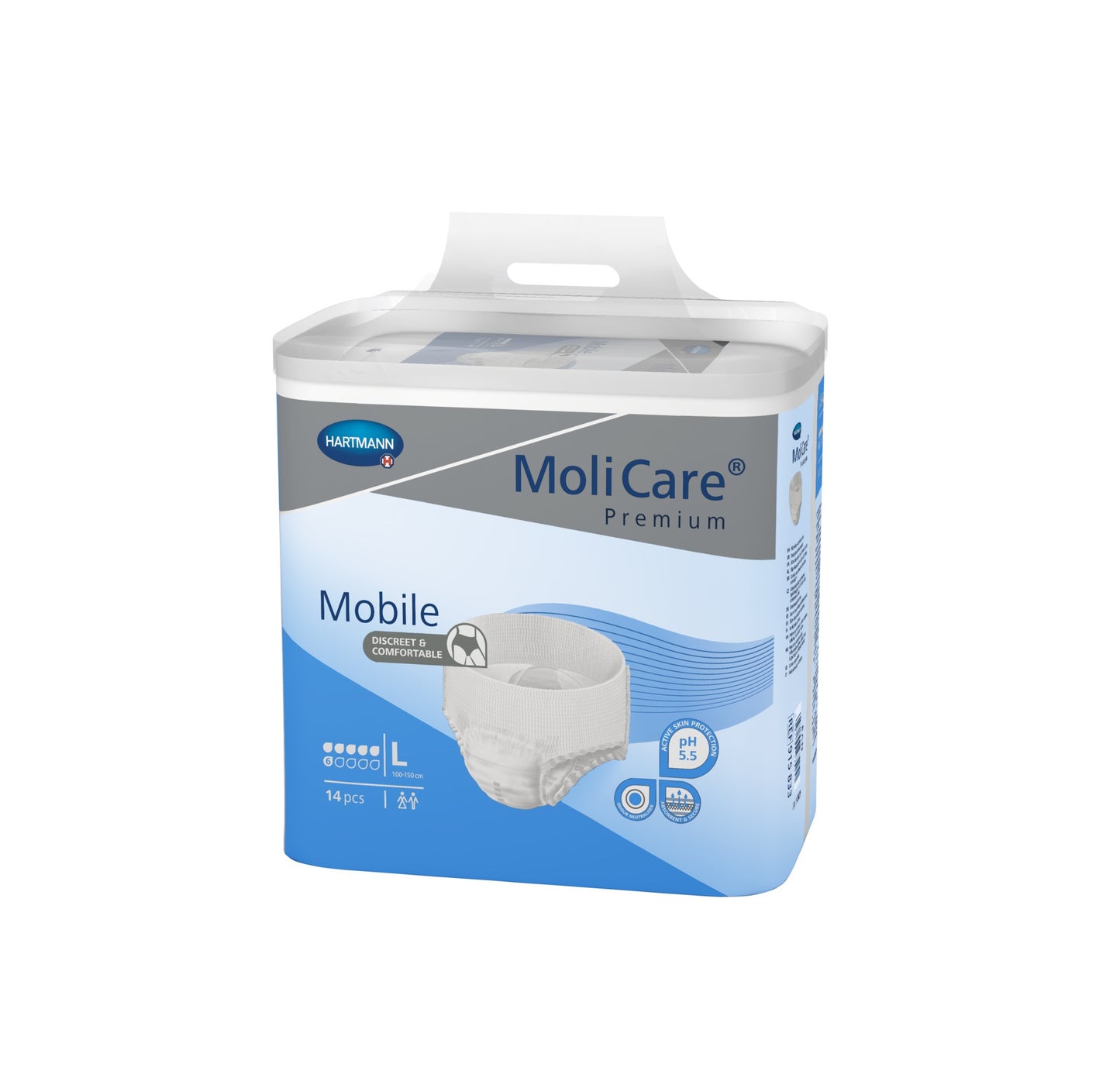 Inkontinensskydd MoliCare Premium Mobile 6 droppar L / 14