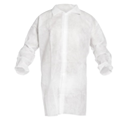 Besöksrock Vit Tryckknappar L 125cm / 5