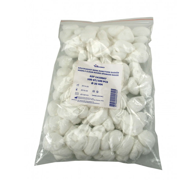 Rundtork Gasväv 30mm / 100