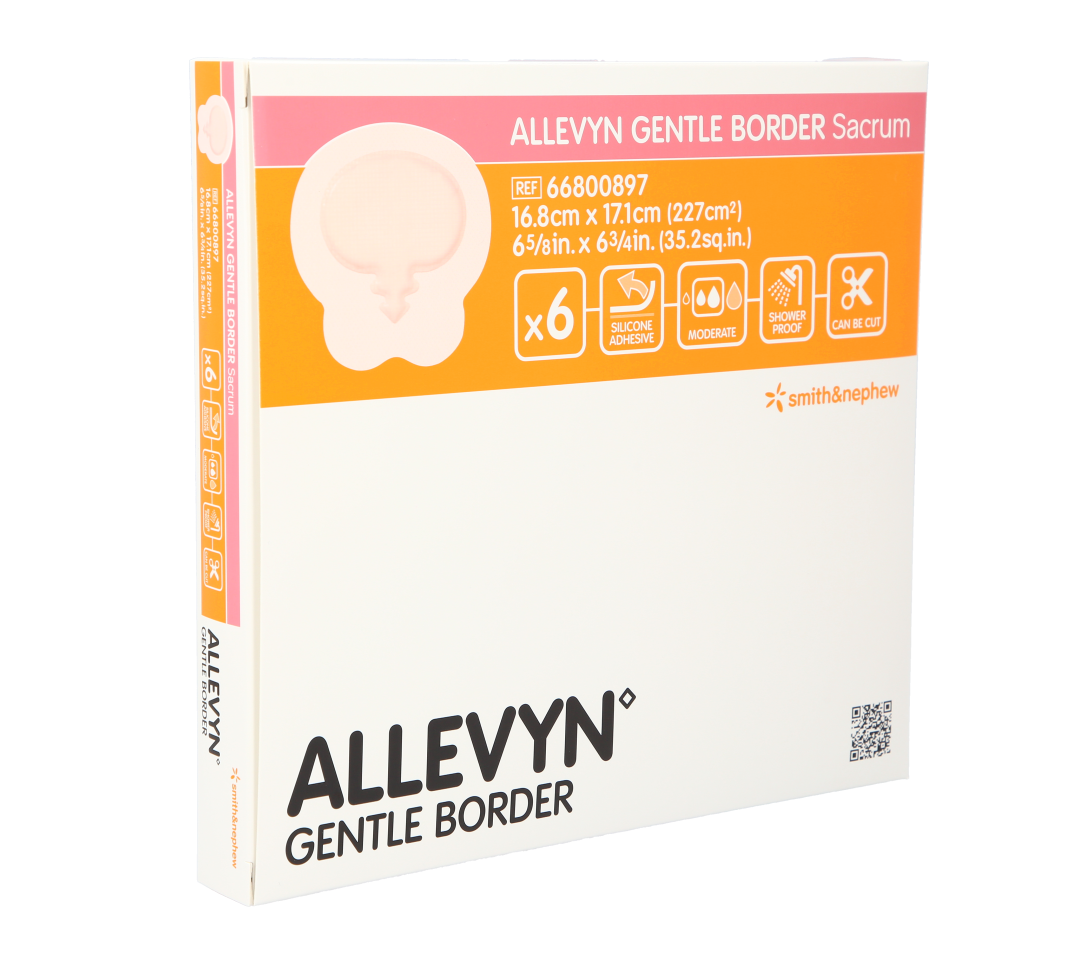 Allevyn Gentle Border Sacrum 16,8 x 17,1cm / 6