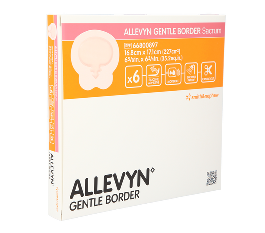 Allevyn Gentle Border Sacrum 16,8 x 17,1cm / 6