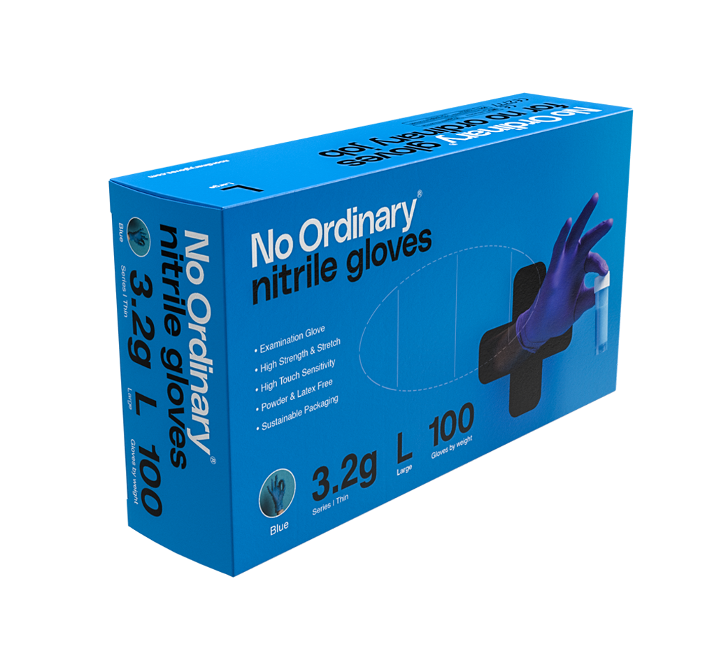 Nitrilhandske No Ordinary Blå L / 100