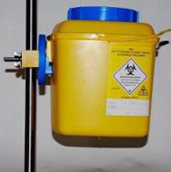 Hållare Vägg/Stång till Riskavfallsburk Sharpak 35, 60, 120