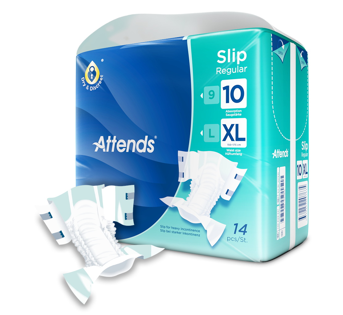 Inkontinensskydd Attends Slip Regular 10 XL / 14