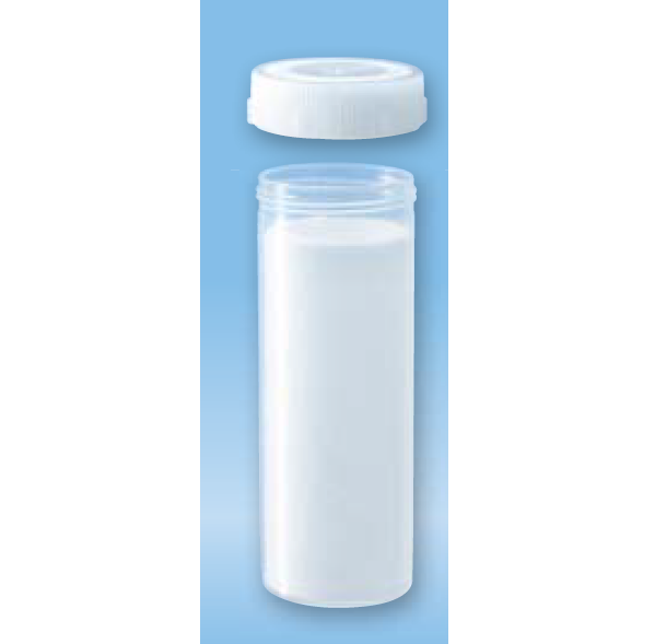 Transporthylsa med skruvlock & abs.mat 114 x Ø44mm / 50