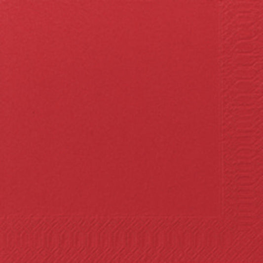 Servett 3-lags 33x33cm röd / 125