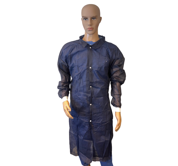 Besöksrock Blå Tryckknappar Ärmmudd L 120cm / 5