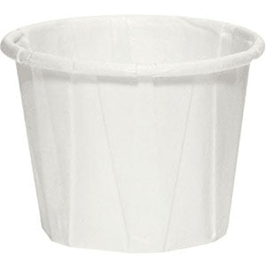 Medicinbägare Plissébägare 25ml Vit / 250