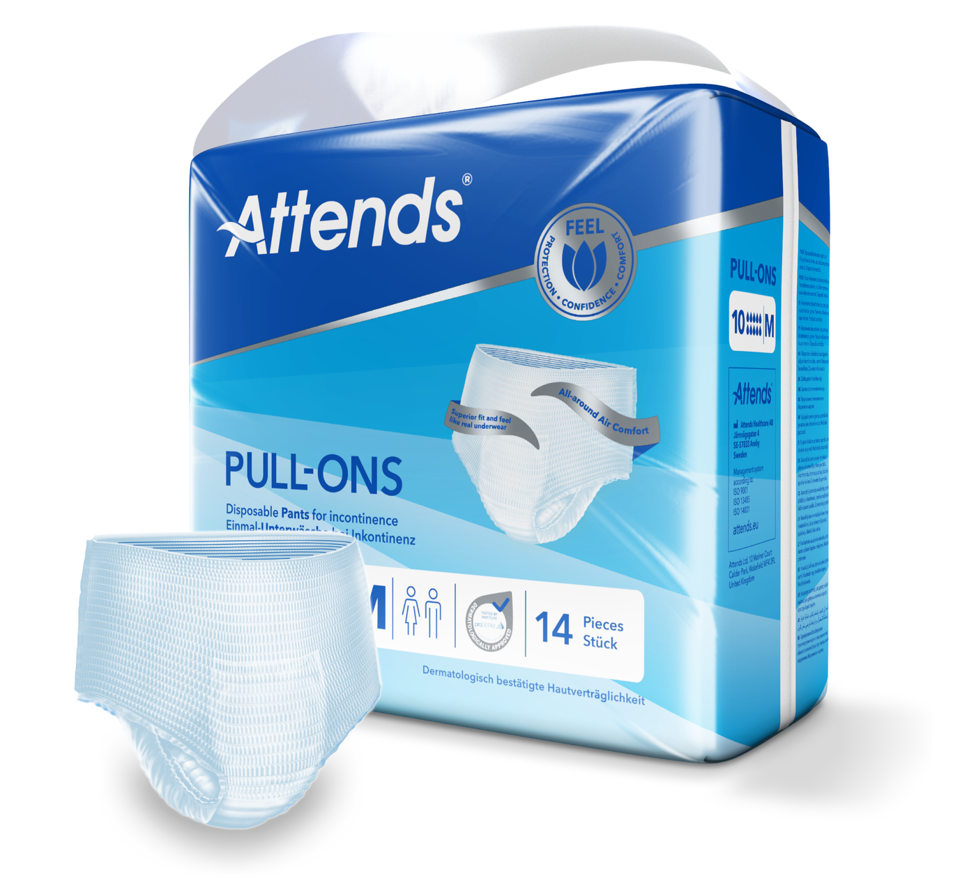 Inkontinensskydd Attends Pull-Ons 10 M / 14