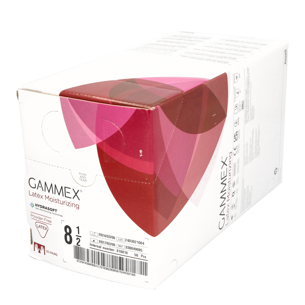 Op-Handske Gammex Latex Moisturizing Storlek 8,5 / 50