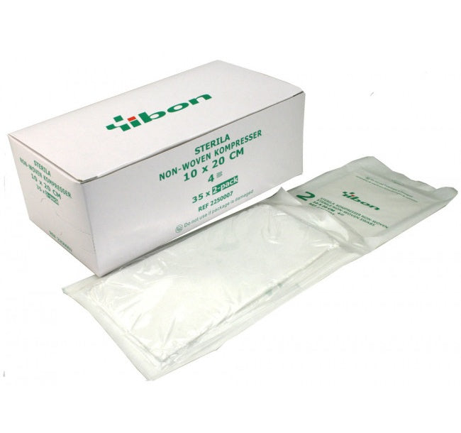 Kompress NonWoven 2-pack Steril 10 x 20cm 4-Lag / 70