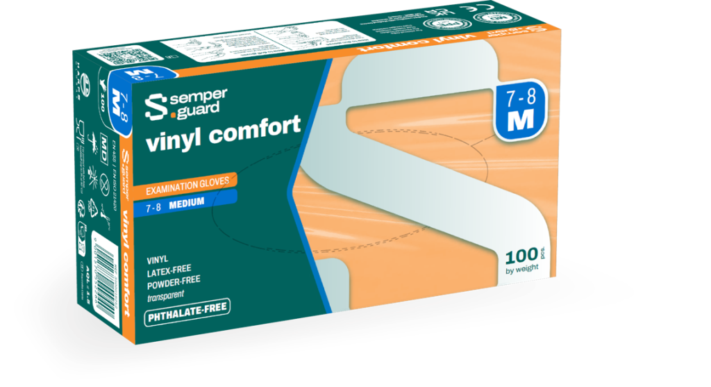 Vinylhandske Semperguard Vinyl Comfort M / 100