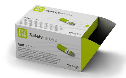 Mylife SafetyLancets 28G 0,36 x 1,5mm / 100