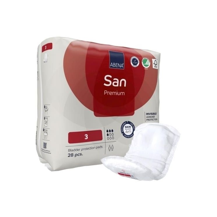 Inkontinensskydd Abena San Stl.3 11 x 32cm 473ml / 28