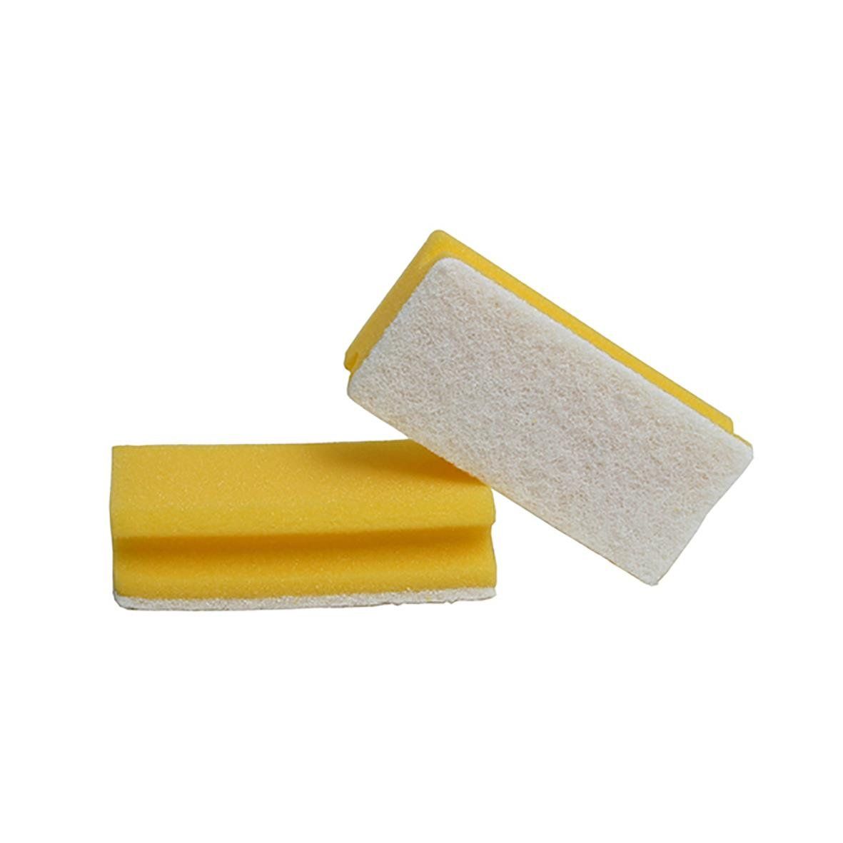 Rengöringssvamp med grepp Vit