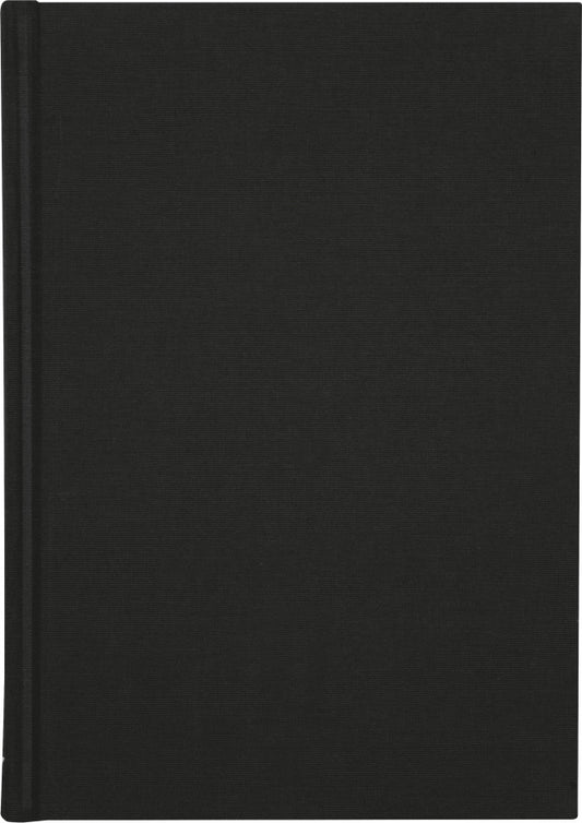 Burde Anteckningsbok A4 Svart Linnetextil