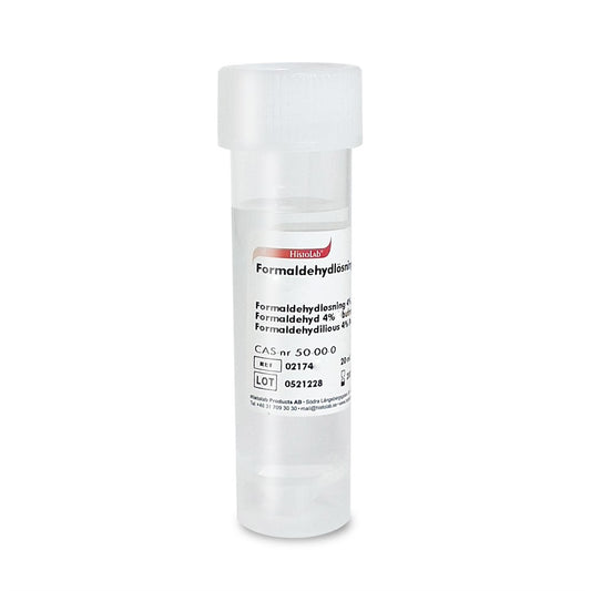 Formaldehyd 4% Fosfatbuffrad pH 7,4 20ml i en 40ml burk / 50