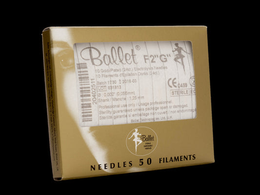 Epileringsnål Ballet Guld F-skaft Storlek 4 / 50