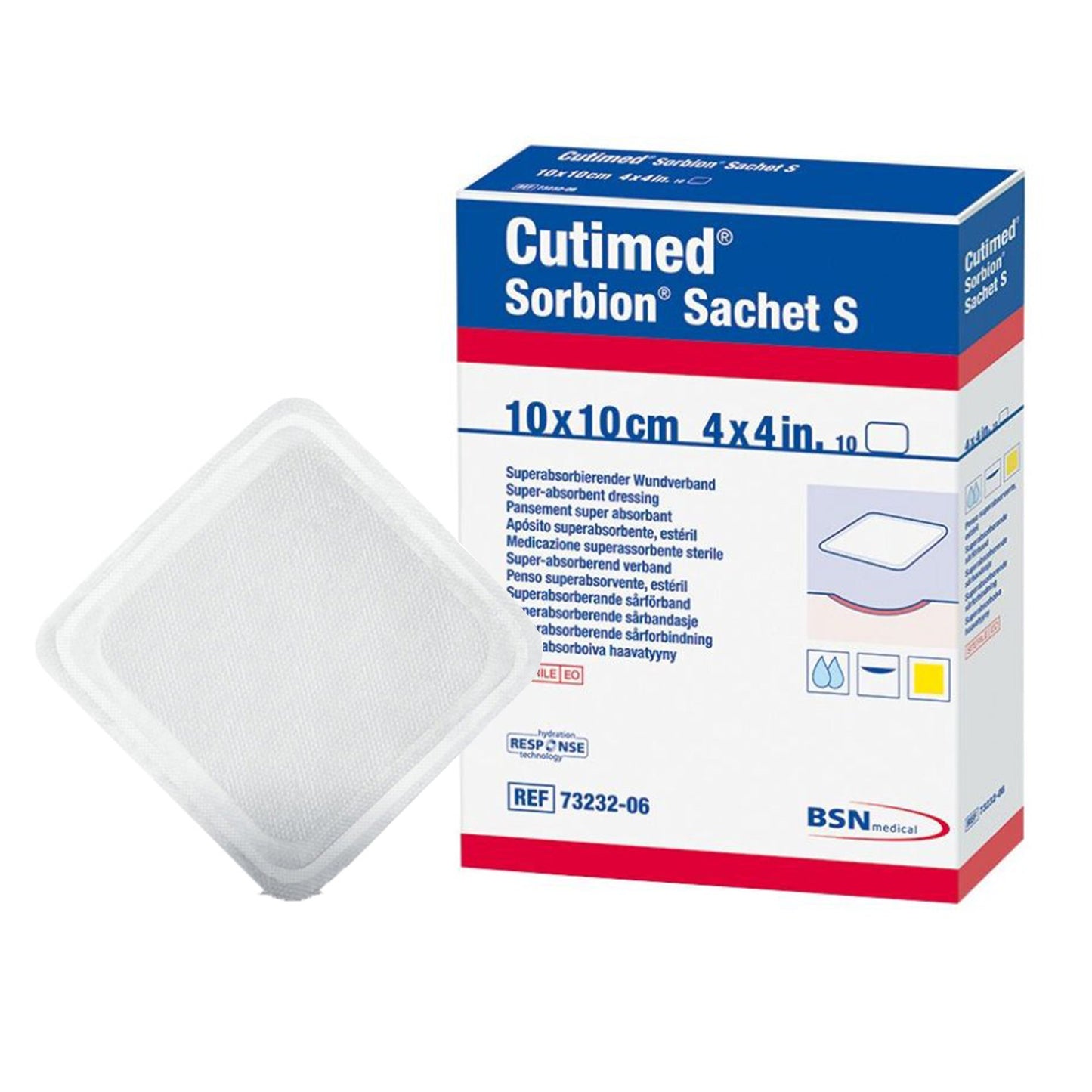 Cutimed Sorbion Sachet S 10 x 10cm / 10