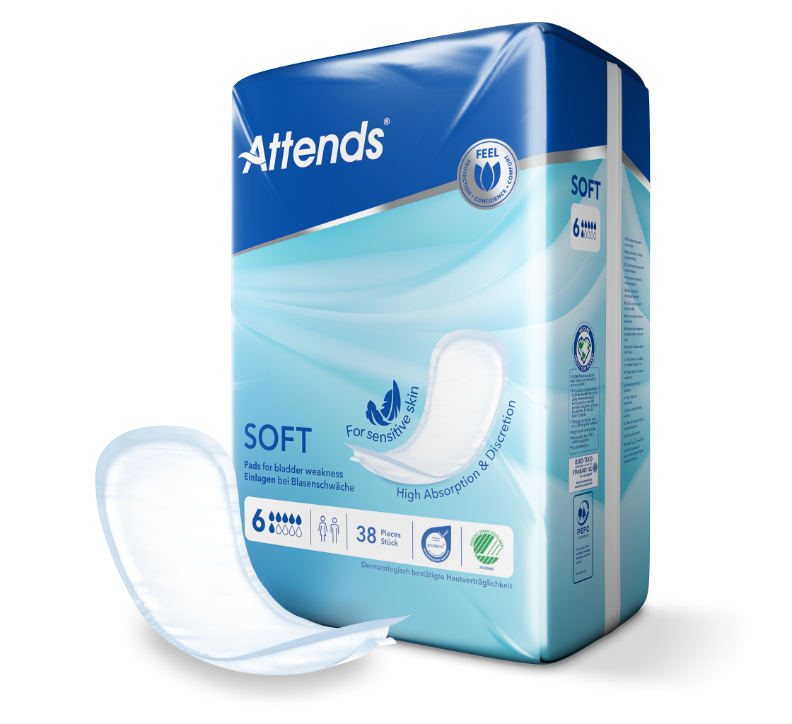 Inkontinensskydd Attends Soft 6 / 38