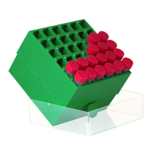 Förvaringsbox för 36st 15ml Rör Grön / 2