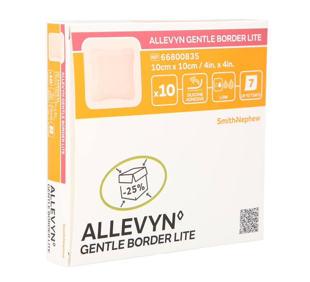 Allevyn Gentle Border Lite 10 x 10cm / 10
