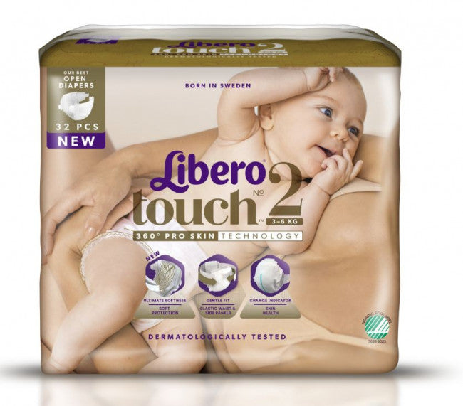Libero Blöja Touch Storlek 2 3-6kg / 32
