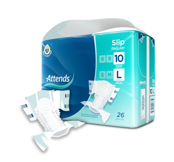 Inkontinensskydd Attends Slip Regular 10 L / 26