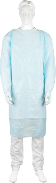 Förkläde Blå Lång Ärm Tumgrepp 112 x 120cm / 20