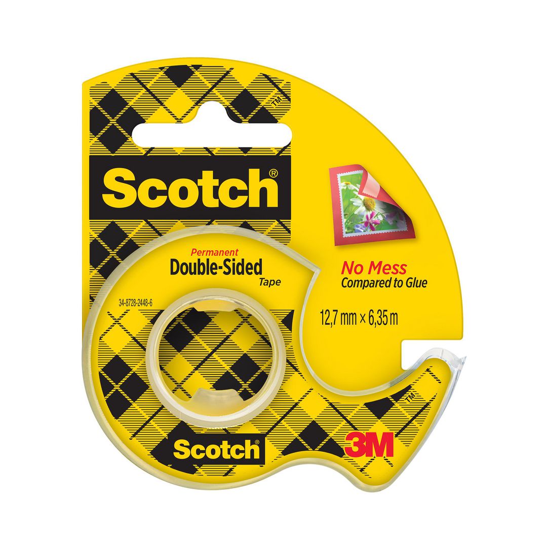 Dubbelhäftande Tejp Scotch 136D 12mm x 6m