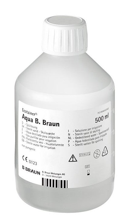 Sterilt Vatten Ecotainer Aqua B.Braun 500ml / 10