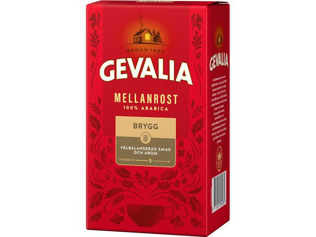 Kaffe Gevalia Mellanrost 450g / 12
