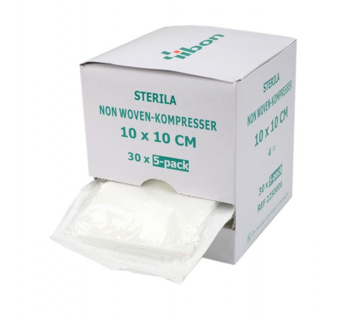 Kompress NonWoven 5-pack Steril 10 x 10cm 4-Lag / 150