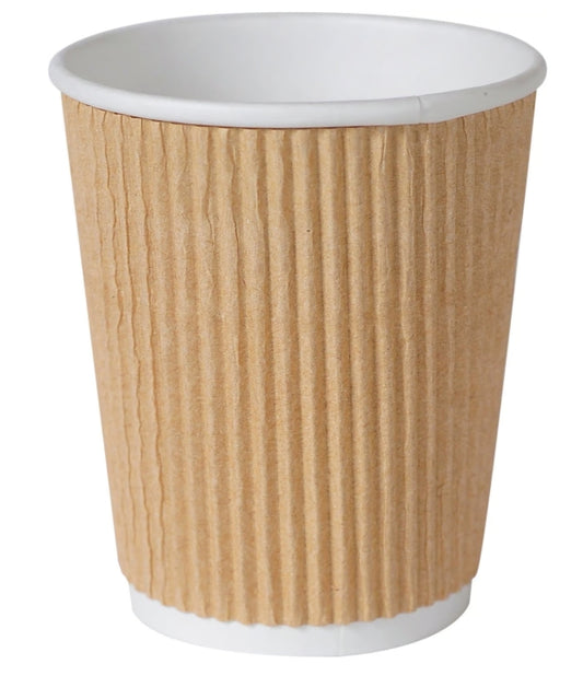 Pappersbägare Kaffe Ripple Wall 24cl / 25
