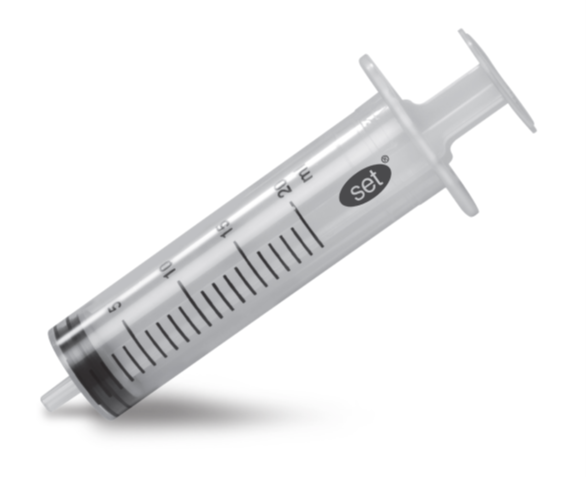 Spruta 3-komp Bluebird Set Luer/Centrerad 20ml 1,0ml Gradering / 100